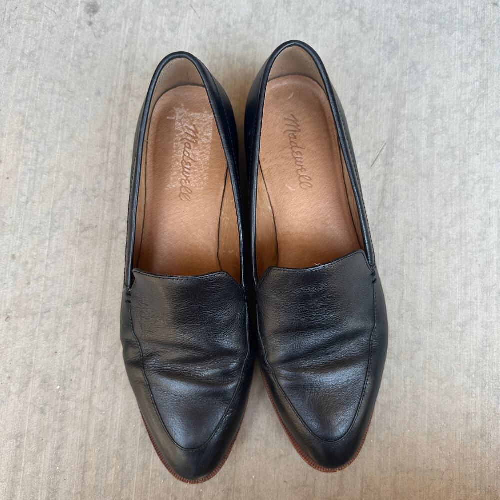 Madewell The‎ Frances Leather Loafer Black Size 7.5